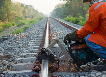 Railroads perform constant maintenance work on their tracks